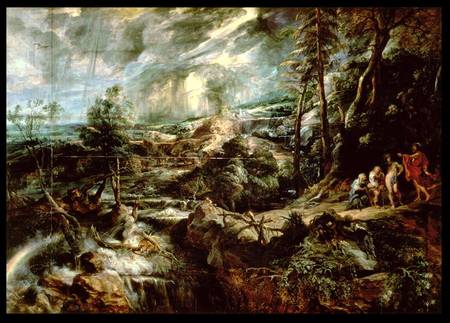 Landscape with Philemon and Baucis c.1625 od Peter Paul Rubens