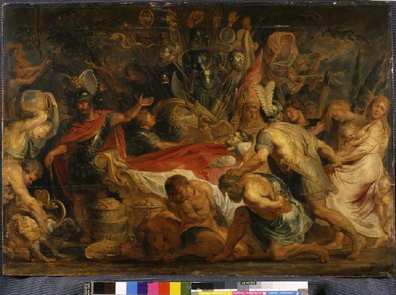 The corpse celebration of the Roman commander Decius mush. od Peter Paul Rubens
