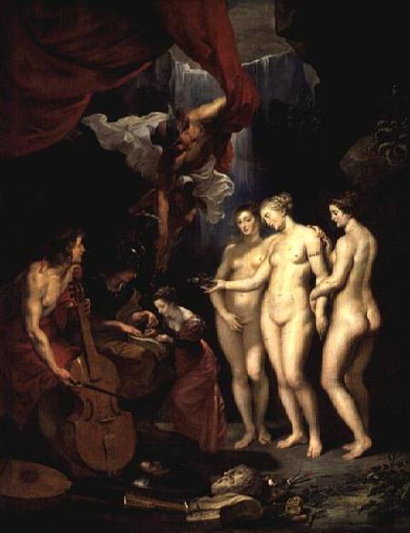 The Medici Cycle: Education of Marie de Medici (1573-1642) od Peter Paul Rubens