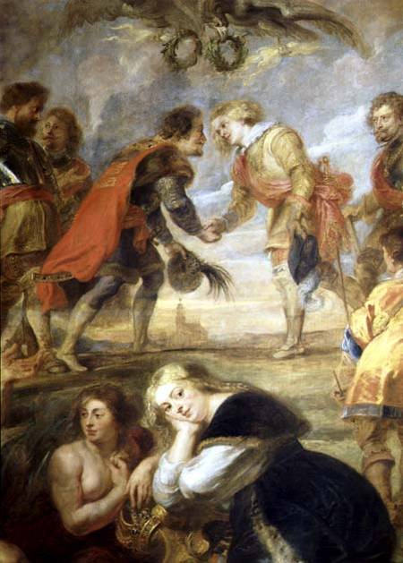 The Meeting of Ferdinand II (1578-1637) and his son the Cardinal Infante Ferdinand before the battle od Peter Paul Rubens