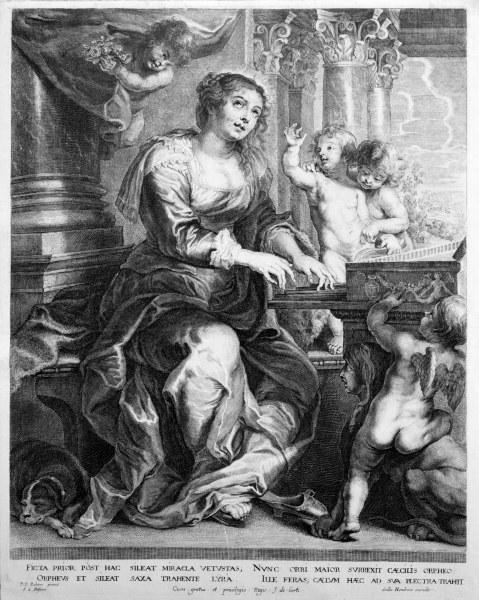 nach Peter Paul Rubens, Heilige Cäcilia od Peter Paul Rubens