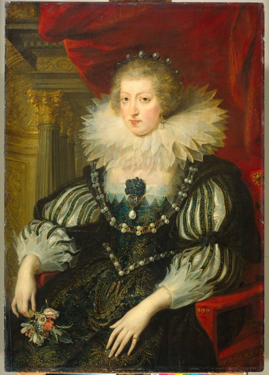 Portrait of Anne of Austria, Queen of France and Navarre (1601-1666) od Peter Paul Rubens