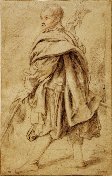 P.P.Rubens, Studie eines Hellebardiers od Peter Paul Rubens