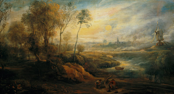 Landscape with a Birdcatcher od Peter Paul Rubens