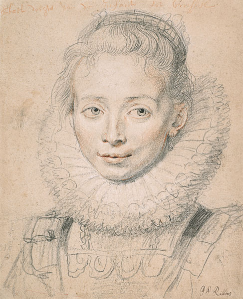 Rubens's Daughter Clara Serena (So named Maid of Honor of Infanta Isabella) od Peter Paul Rubens