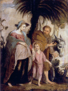 Die Rückkehr der Hl.Familie aus Ägypten od Peter Paul Rubens