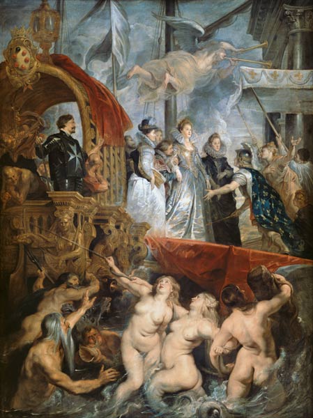 The Arrival of Marie de Medici (1573-1642) in Marseilles, 3rd November 1600 od Peter Paul Rubens