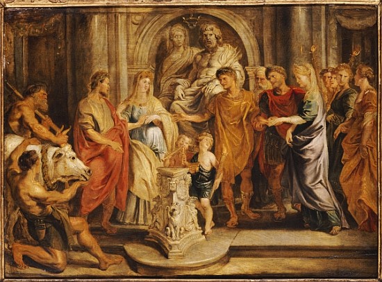 The Marriages of Constantine and Fausta and of Constantia and Licinius od Peter Paul Rubens