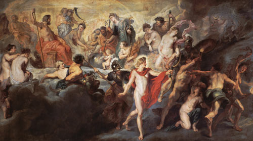 Medici cycle: the power of the queen (or: the advice of the gods) od Peter Paul Rubens