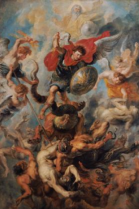 The Engelsturz. Archangel Michael in the fight against the renegade angels