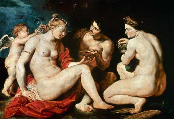 Venus, Cupid, Bacchus and Ceres od Peter Paul Rubens