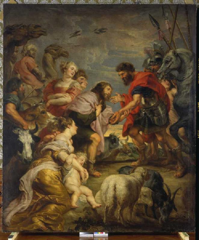 Reconciliation of Esaus and Jacobs. od Peter Paul Rubens