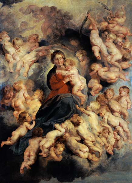 The Virgin and Child surrounded the Holy Innocents or, The Virgin with Angels od Peter Paul Rubens