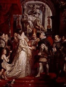 The temporary wedding Maria De'Medici with Heinrich IV. od Peter Paul Rubens