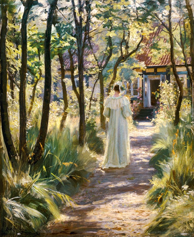 Marie In The Garden od Peter Severin Kroyer