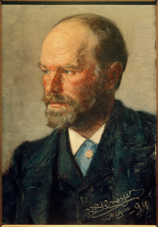 Porträt des Malers Michael Ancher od Peter Severin Kroyer