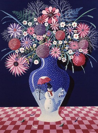The Snowman Vase I od Peter  Szumowski
