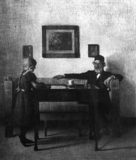 At Grandfather's House od Peter Vilhelm Ilsted