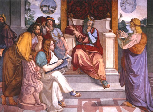 Joseph interprets the dream of the Pharao od Peter von Cornelius