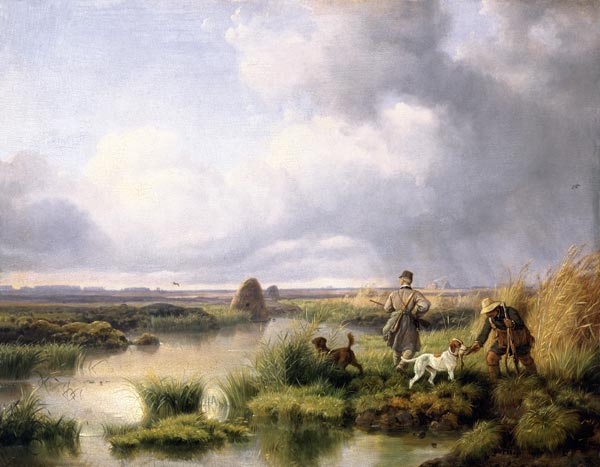 Hunting in the bog od Peter von Hess