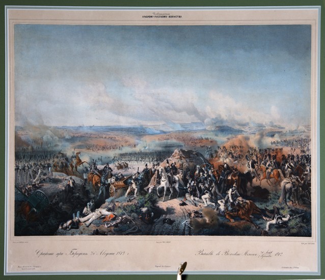 The Battle of Borodino on August 26, 1812 od Peter von Hess