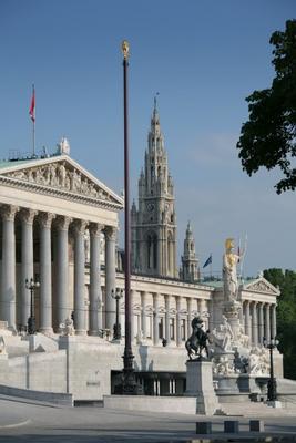 Parlament und Rathaus, Wien od Peter Wienerroither
