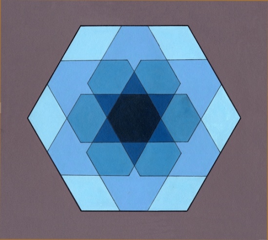 Overlaying Hexagons, 2009 od  Peter Hugo  McClure