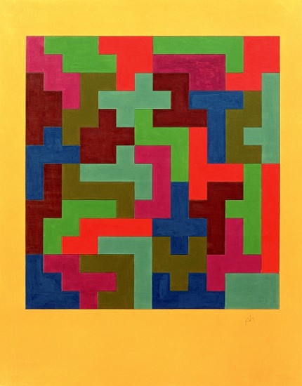 Puzzle II, 1988 (tempera on paper)  od  Peter Hugo  McClure