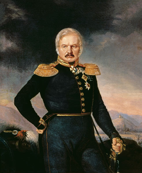 Portrait of General Alexei Ermolov (1816-27) od Petr Zakharovich Zakharov-Chechenets