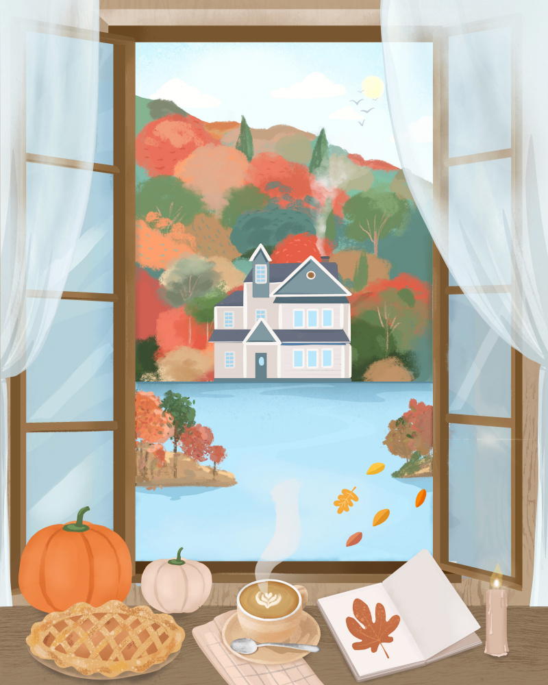 Autumn Cottage od Petra Lizde