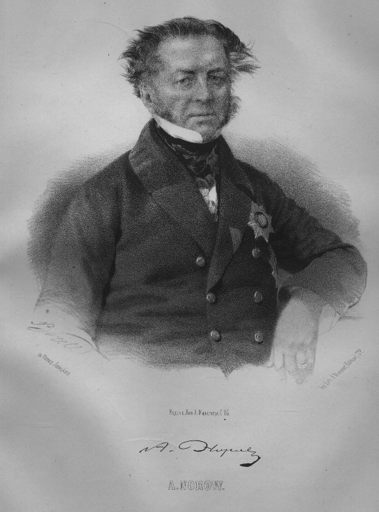 Portrait of Avraam Sergeyevich Norov (1795-1869) od P.F. Borel