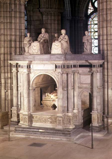 The tomb of Francis I (1494-1547) and his wife Claude of France, commissioned by Henri II od Philibert de L'Orme