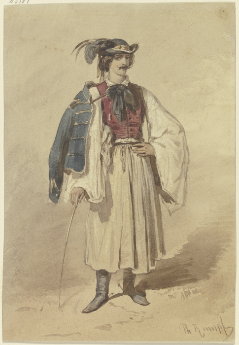 Serb in national costume od Philipp Rumpf