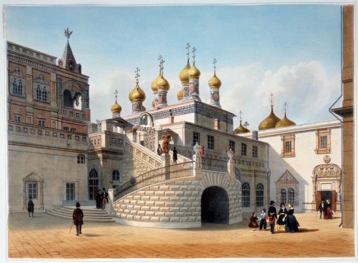 View of the Boyar Platform of the Terem Palace in the Moscow Kremlin od Philippe Benoist