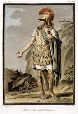 Achilles in Armour, costume for 'Iphigenia in Aulis' by Jean Racine, from Volume II of 'Research on od Philippe Chery