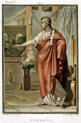Pyrrhus, costume for 'Andromache' by Jean Racine, from Volume I of 'Research on the Costumes and The od Philippe Chery