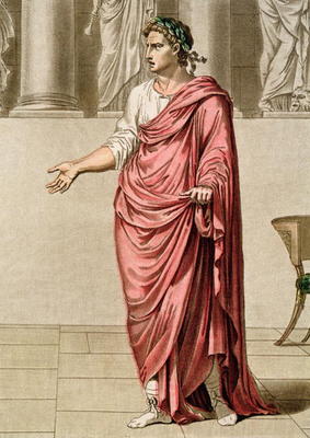 Titus, costume for 'Berenice' by Jean Racine, from Volume II of 'Research on the Costumes and Theatr od Philippe Chery
