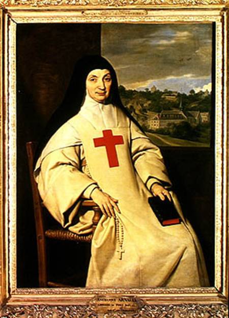 Mother Angelique Arnauld (1591-1661) Abbess of Port-Royal od Philippe de Champaigne