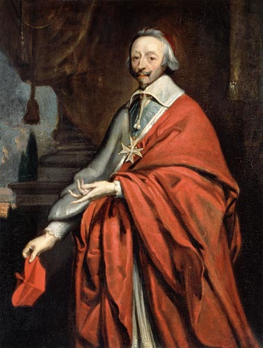 Portrait of Cardinal de Richelieu (1585-1642) od Philippe de Champaigne