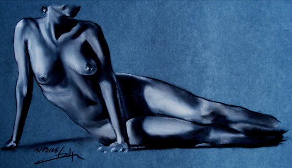 Femme nue au Sol 140906 od Philippe Flohic