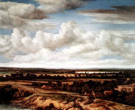 An Extensive Landscape with a Road by a River od Philips Koninck