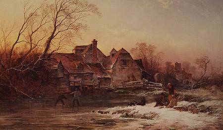 Winter Scene od Philips Wouverman