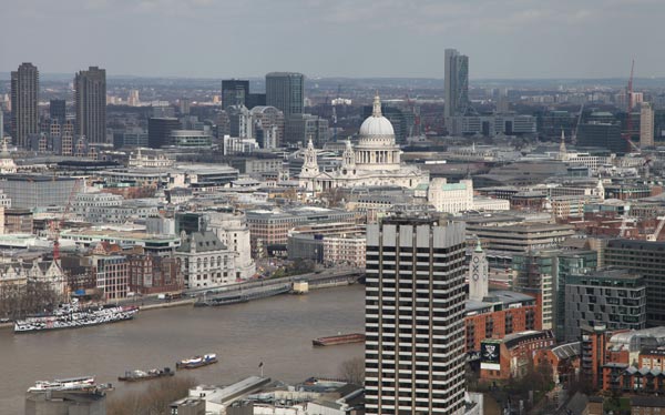 Veduta dall'alto di Londra  2015 od Andrea Piccinini