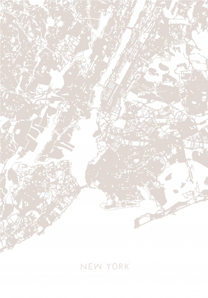 New York Map od Pictufy Studio II