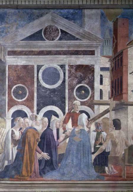 The Legend of the True Cross, detail of the verification od Piero della Francesca