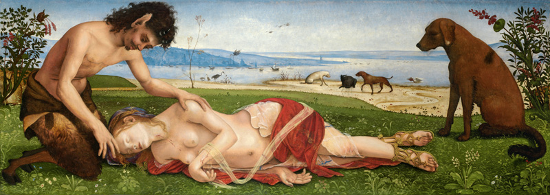A Satyr Mourning over a Nymph, c.1495 od Piero di Cosimo