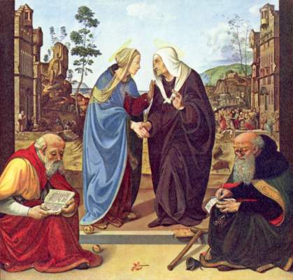 Visitation with two saints od Piero di Cosimo