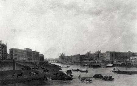 View of Paris from the Pont-Neuf od Pierre Antoine Demachy