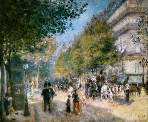 The big boulevards od Pierre-Auguste Renoir