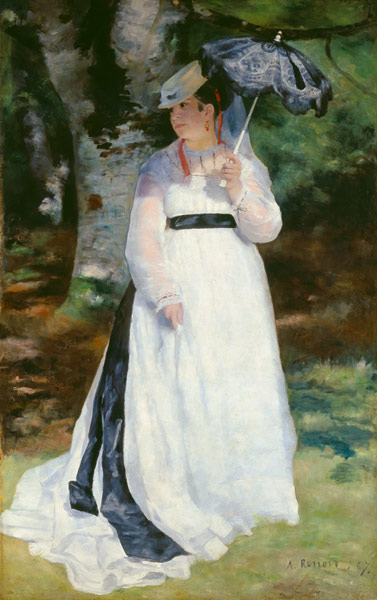 Lise mit dem Sonnenschirm (Lise - La femme à l'ombrelle) od Pierre-Auguste Renoir